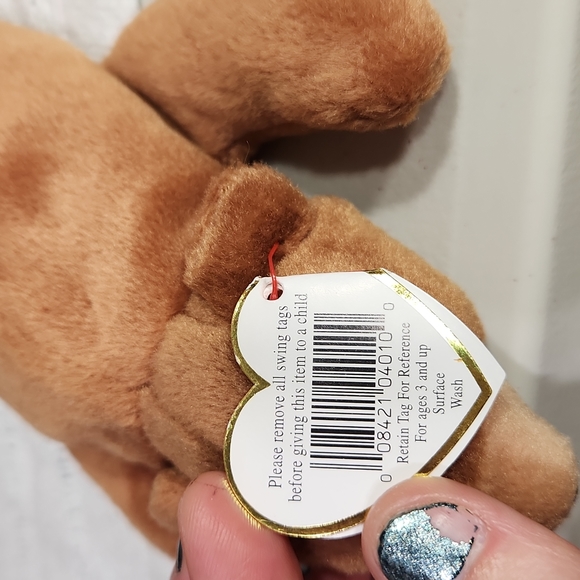 🕸Vintage TY Beanie Baby Original Cubbie the Bear Tag Errors - Picture 9 of 9